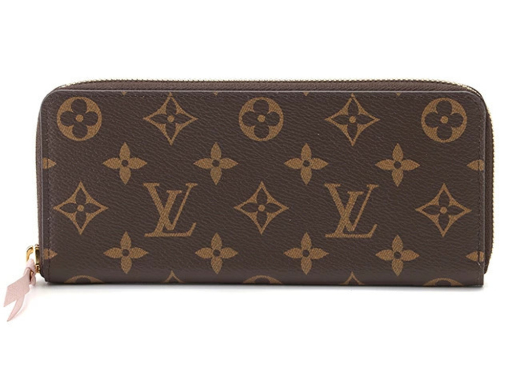LOUIS VUITTON Portefeuille Clemence Monogram Rose Pink Ballerine